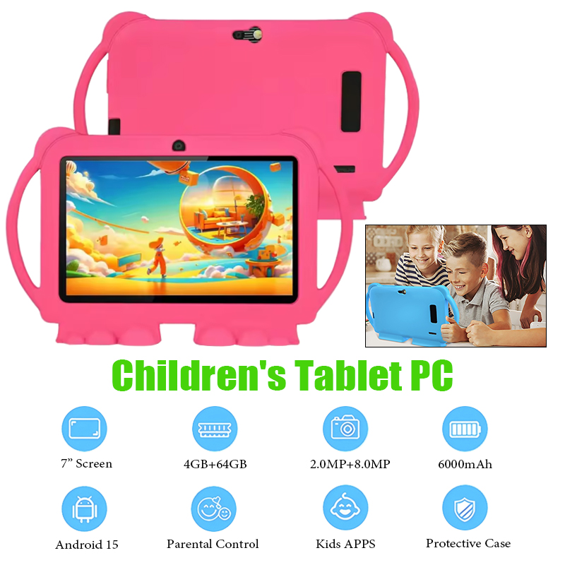 Kids Education Tablet - 7 Inch Kids Tablet with Cartoon
