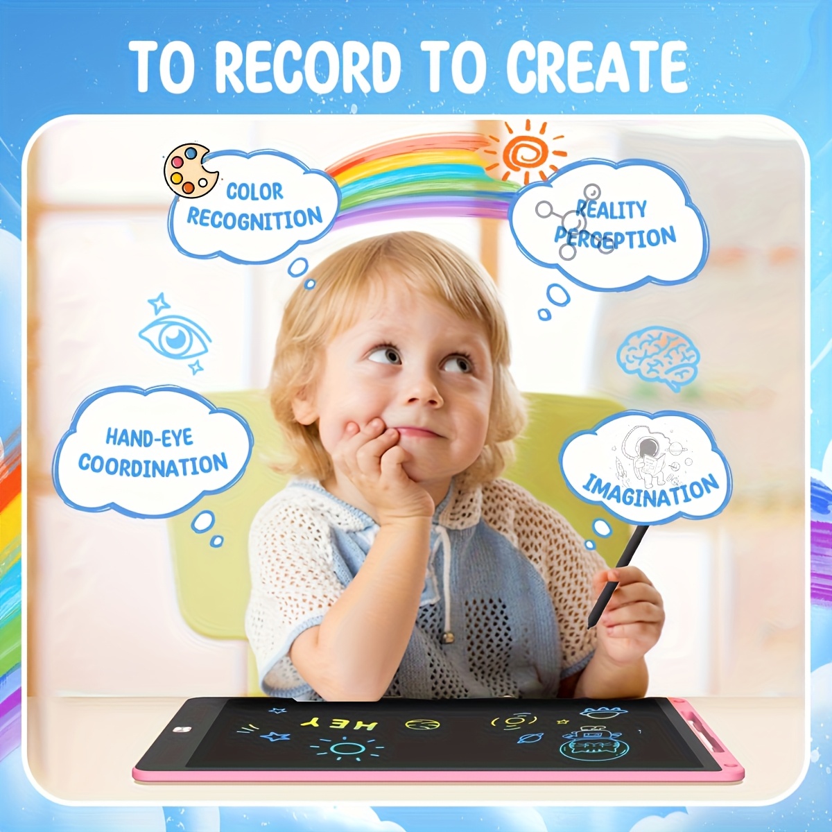 30pcs of 8.5 Inch LCD Drawing  – обзор и цена Kids Education Tablet