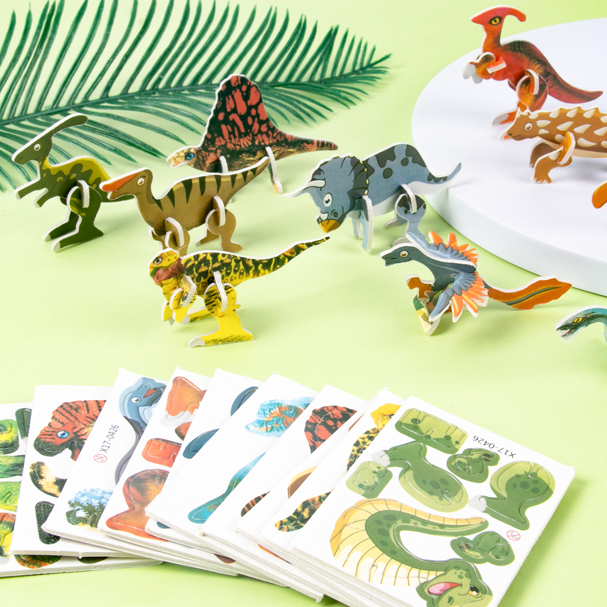 10pcs Cartoon Dinosaur Paper 3 – обзор и цена Kids Joy Education