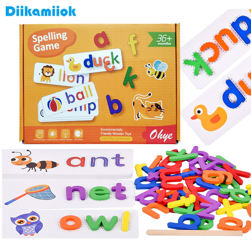 52pcs English Alphabet Spellin – обзор и цена Kids Educational Games Learn English
