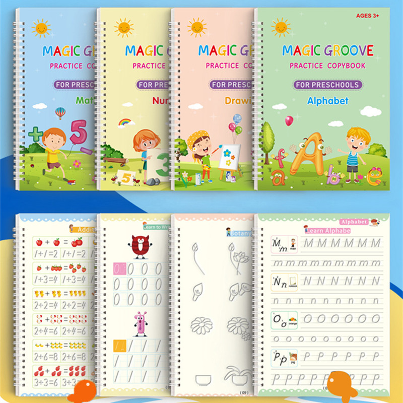 Reusable Magic Copybook Drawin – обзор и цена Kids Educational Workbooks