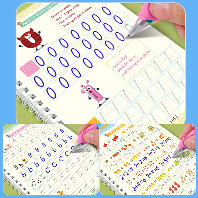 Reusable Magic Copybook Drawin – обзор и цена Kids Educational Workbooks