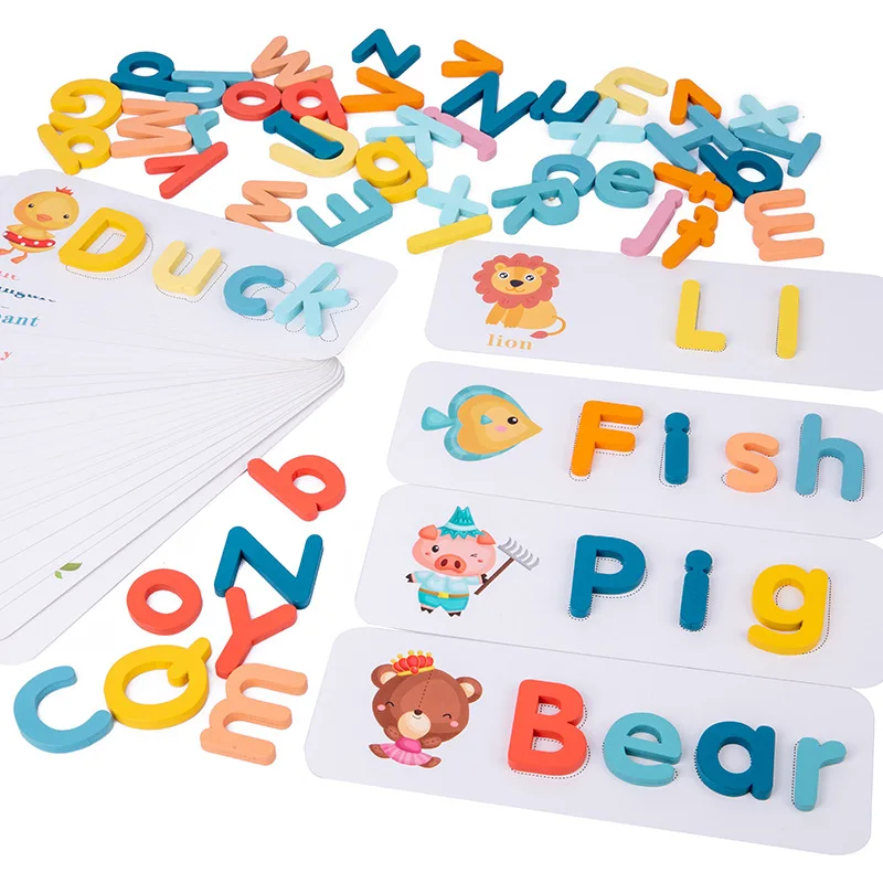 Children's Wooden Montessori E – обзор и цена Kids Educational Games Learn English