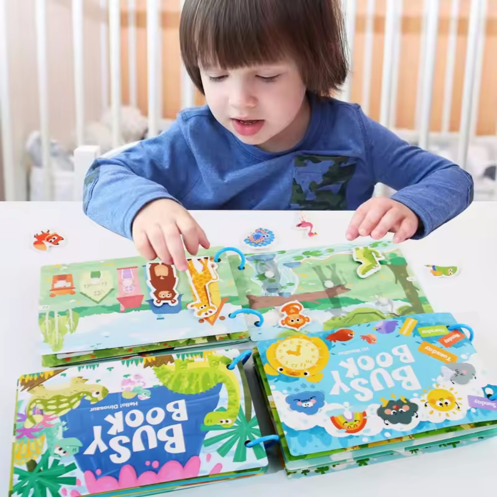Busy Book Sticker Quiet Book f – обзор и цена Kids Educational Games Learn English