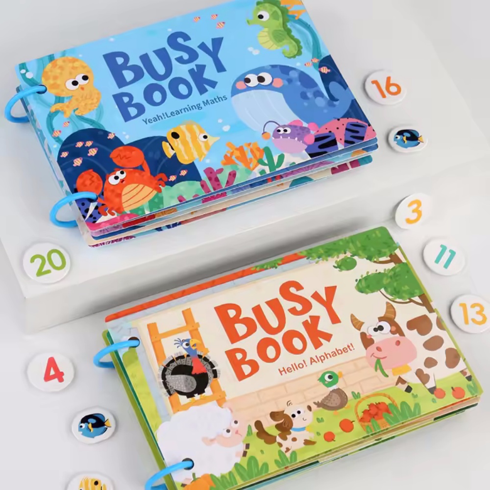 Busy Book Sticker Quiet Book f – обзор и цена Kids Educational Games Learn English