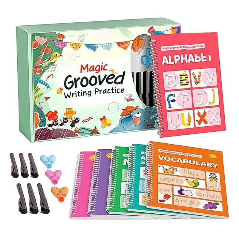 Handwriting Workbook Grooved L – обзор и цена Kids Educational Workbooks