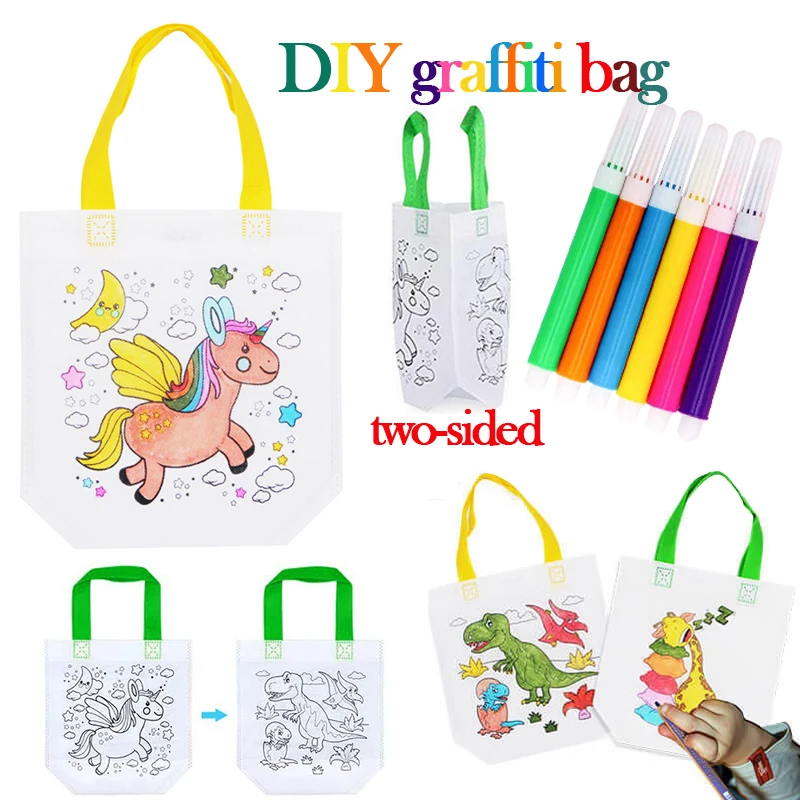 1-10pcs Sets DIY Graffiti Bag  – обзор и цена Kids Educational Workbooks