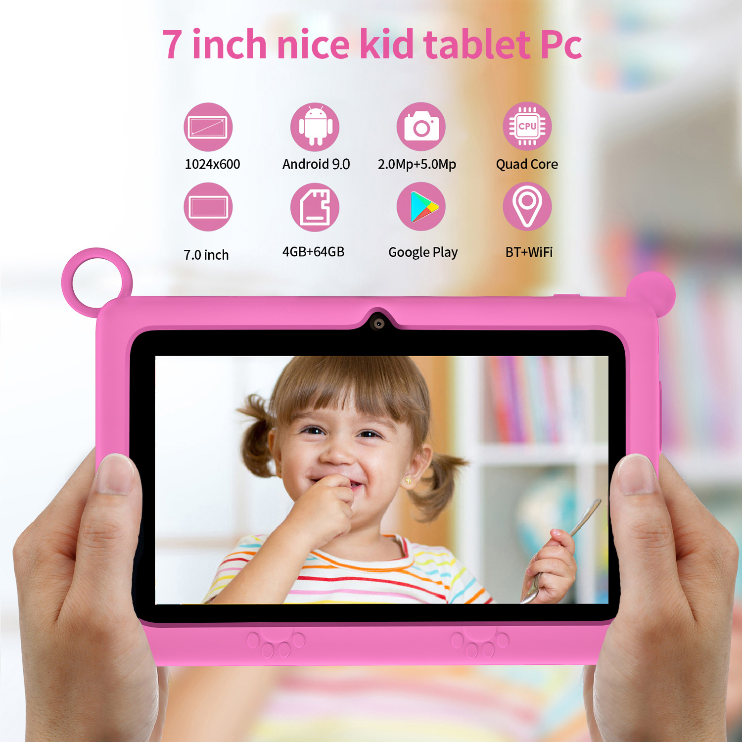 BDF Children's tablet New 7 In – обзор и цена Kids Educational Games Learn English