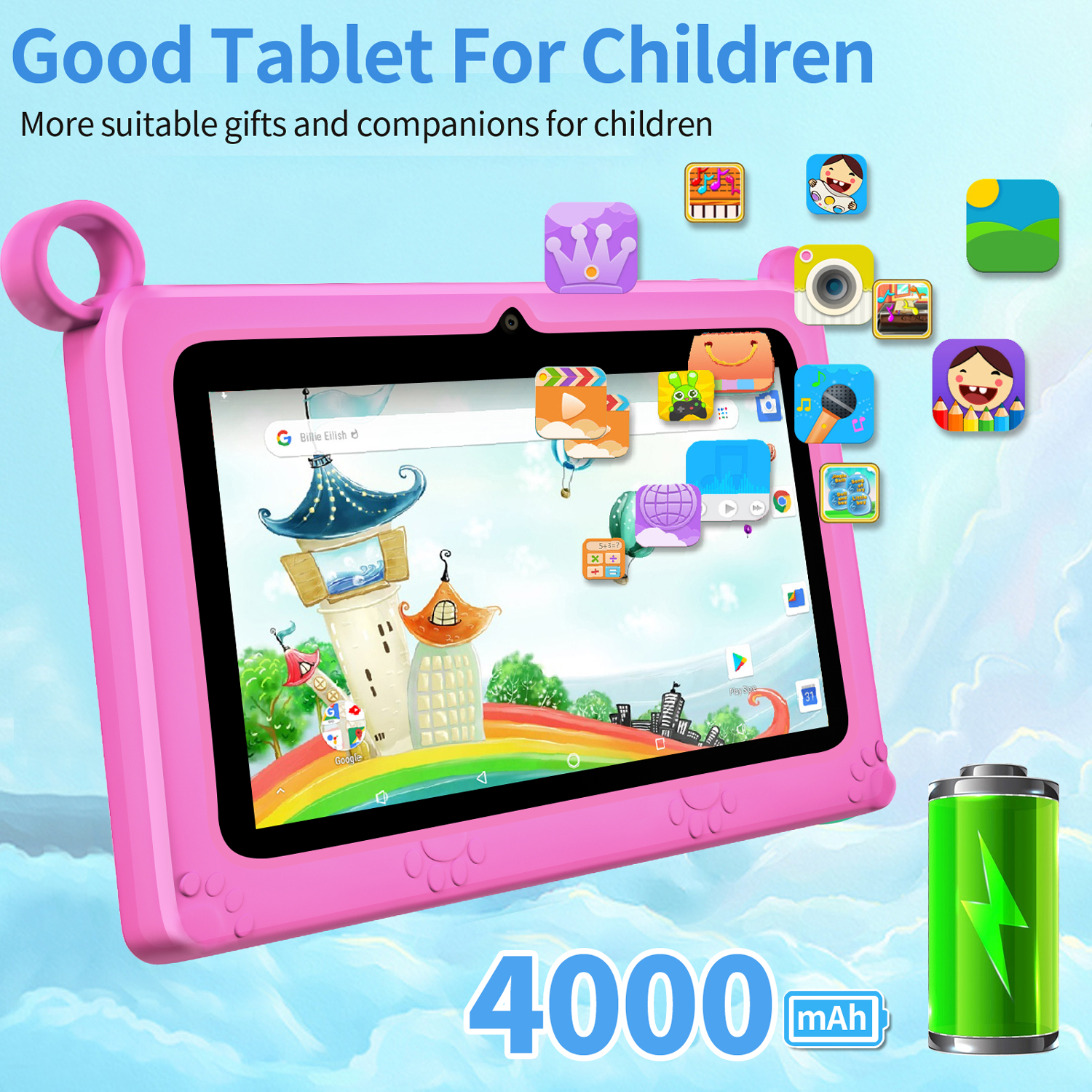 BDF Children's tablet New 7 In – обзор и цена Kids Educational Games Learn English