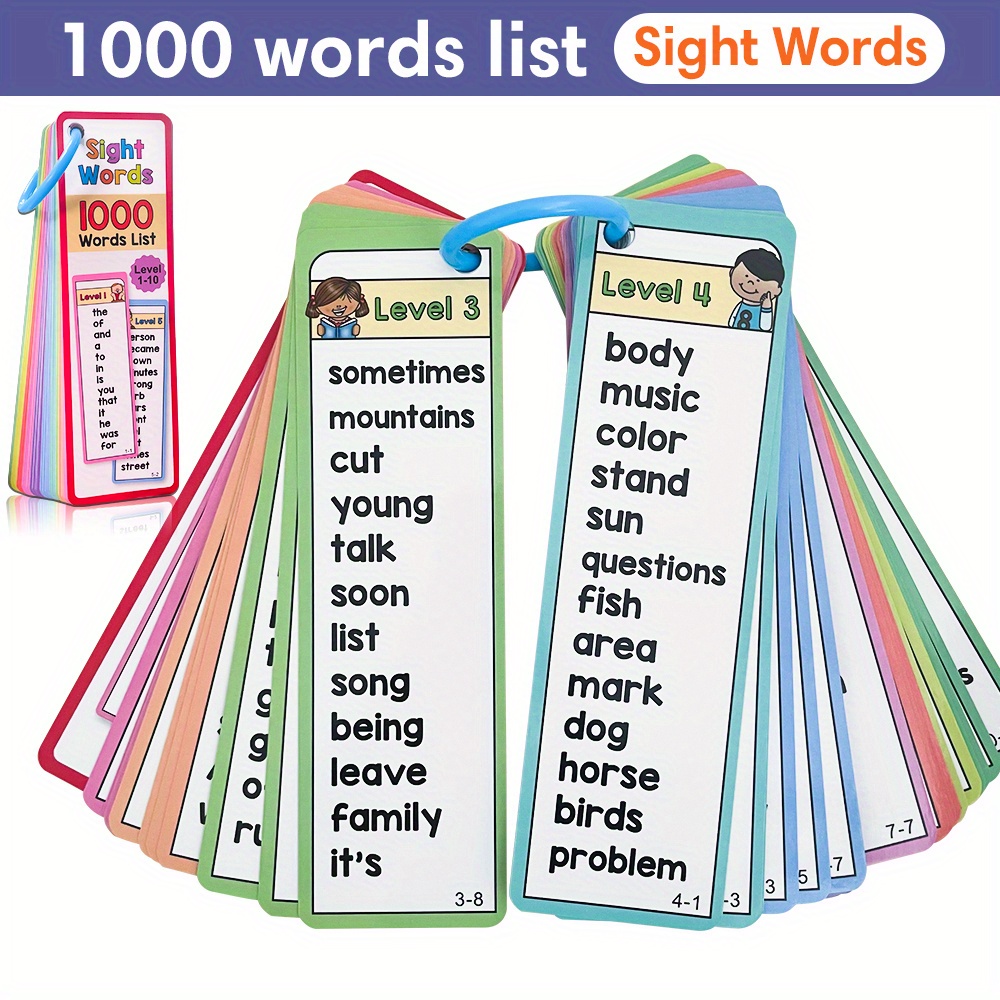 1000 Sight Words Flash Cards f – обзор и цена Kids Educational Games Learn English