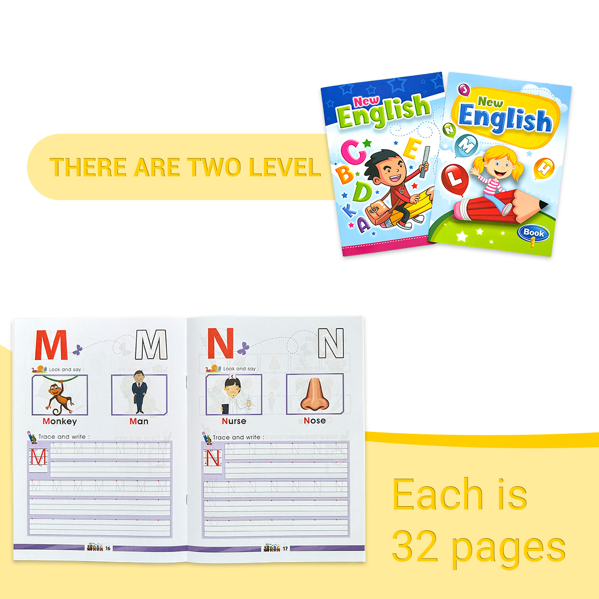 2 Book New English Alphabet Tr – обзор и цена Kids Educational Workbooks
