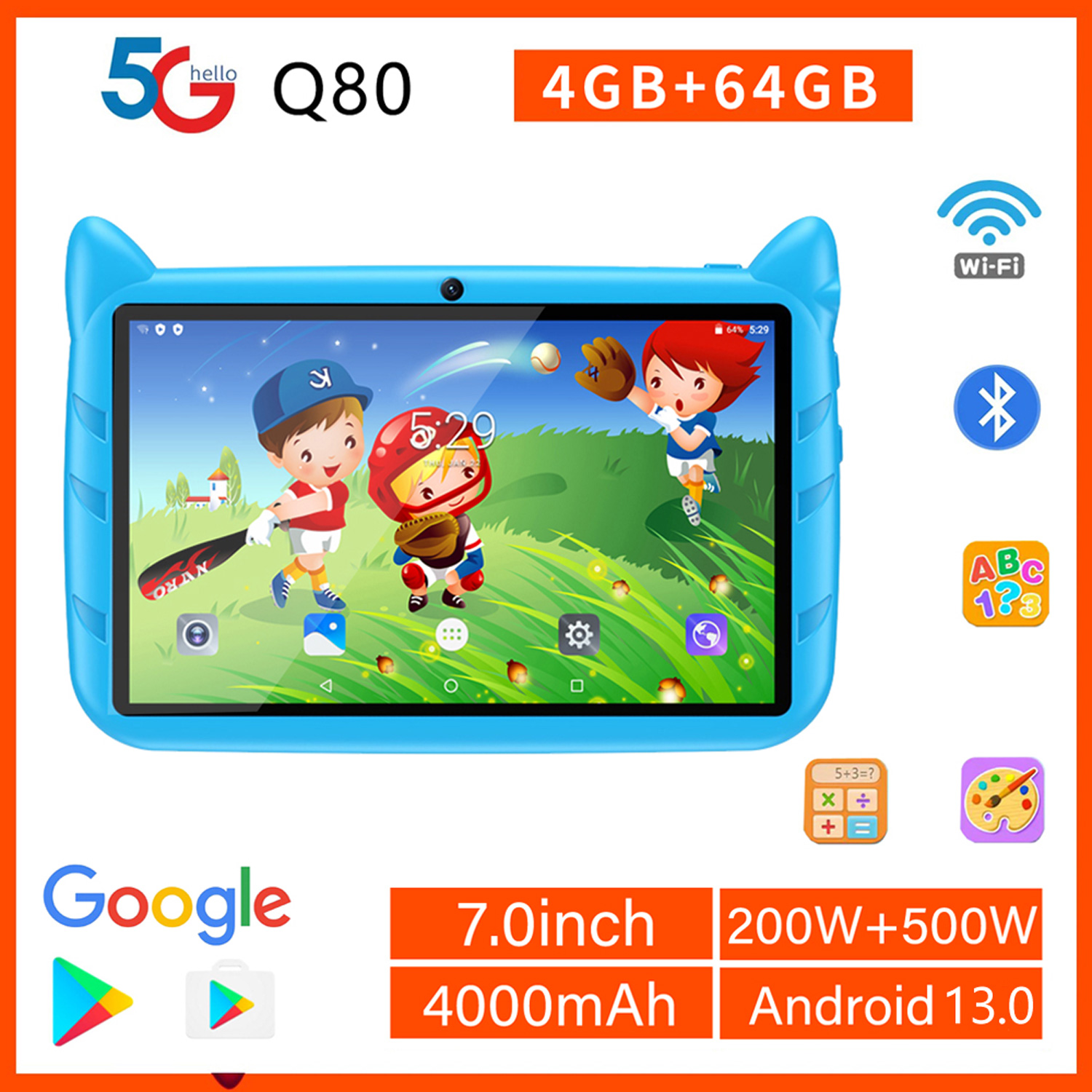 New 7 Inch Global Version 5G W – обзор и цена Kids Education Tablet