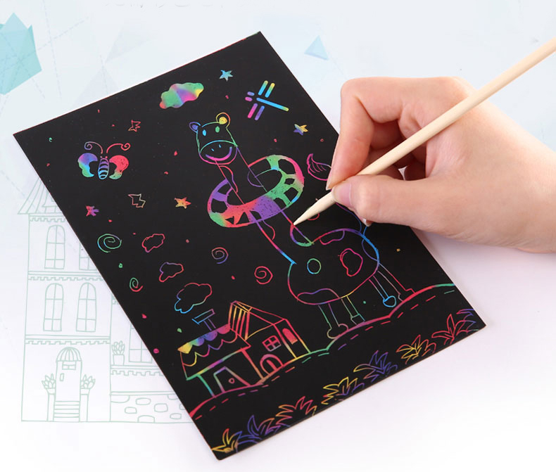 Magic Color Rainbow Scratch Ar – обзор и цена Kids Educational Workbooks