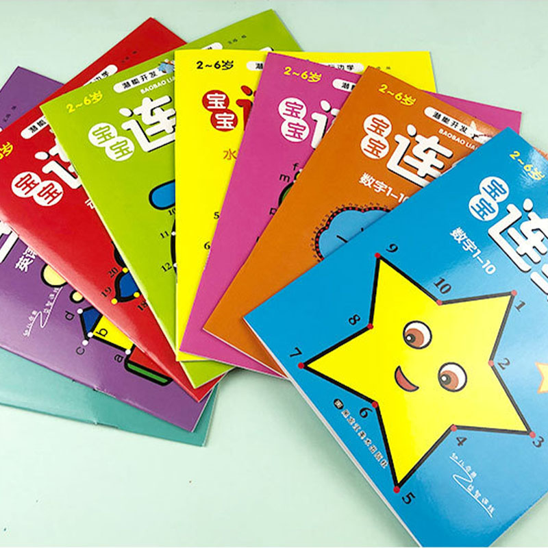 8Pcs Kids Connect the Dots Col – обзор и цена Kids Educational Workbooks